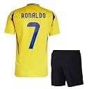 Ronaldo 7 Football Jersey with Black Shorts for (Kid's, Boy's& Men)(X-Large 42,Multicolor-04) gallery image