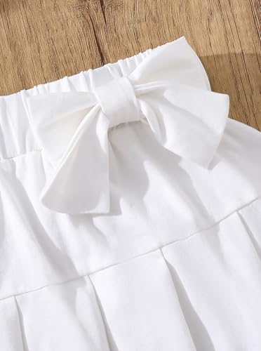 Image of Girls Pleated Skirts Cute Summer Graphic Casual Mini Tennis Skirts