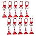 Toddmomy 20pcs Traffic Cone Keychain Pendant Fun Resin Street Cone Charms for Keychains Bag Decor Party Favor Accessories Cute Hanging for All Ages