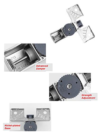 Hettich Tür und Möbel Dämpfer Scharniertopf NUR für Topfbänder Eckanschlag Türdämpfer Soft Closing Automatik Scharnierdämpfer Aufschraub System Türanschlagdämpfer 2 Stück