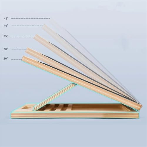 Tabla inclinada de madera para ejercicio portátil antideslizante miniatura 6