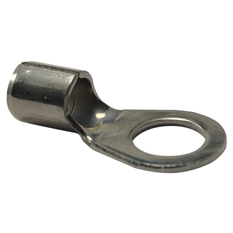 High Temperature Ring Terminal 6 Gauge 3/8 Stud - 100 Pack