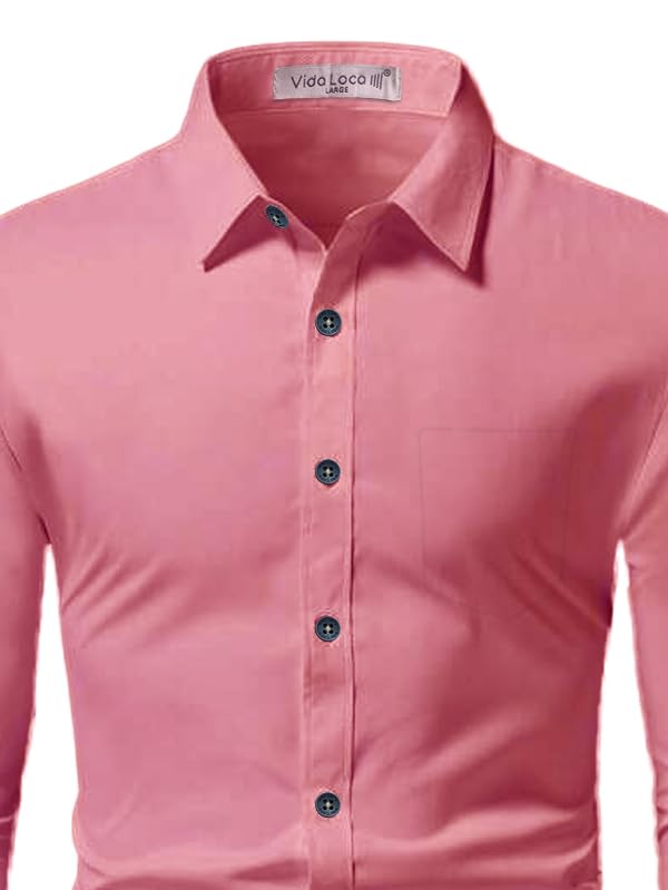 Image of Vida Loca Full Sleeve Spread Collar Cotton Blend Casual, Festival Stylish Slim fit Shirt for Men and Boys.