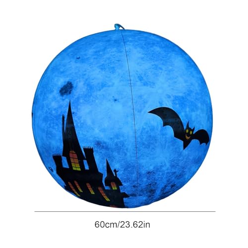 Sphère gonflable Halloween pour patio et appartement : décor facile à stocker