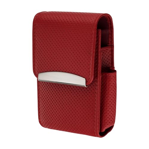 Boîte à cigarettes en cuir pour 20, 25, 28, 20/100 mm, Rouge 20