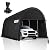 COBIZI Carports 10x20 Heavy Duty Portable Garage with All-Steel Metal Frame & Vents, Round Style Anti-Snow Waterproof Car Canopy Portable Carport Canopy Outdoor Storage Shelter for Car, Boat, Truck