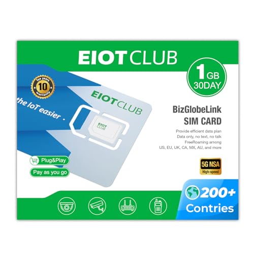 International Data Only SIM Card- USA Local Network & International Roaming Coverage Network for 5G/4G LTE Portable WiFi Mobile Hotspot, No Contract, 3 in 1 Simcard