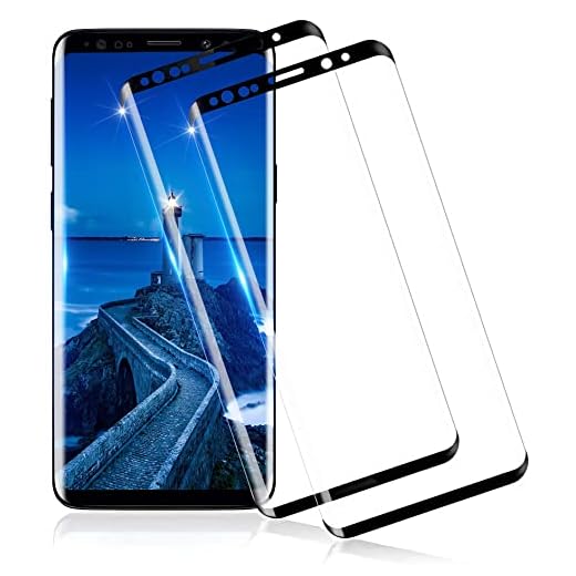 Schutzfolie für Samsung Galaxy S9 Schutzglas, 9H Härte Folie, Anti-Kratzen, Anti-Bläschen, 3D-Vollständige Abdeckung Gehärtetem Glas, HD Displayschutz für Galaxy S9-2 Stück