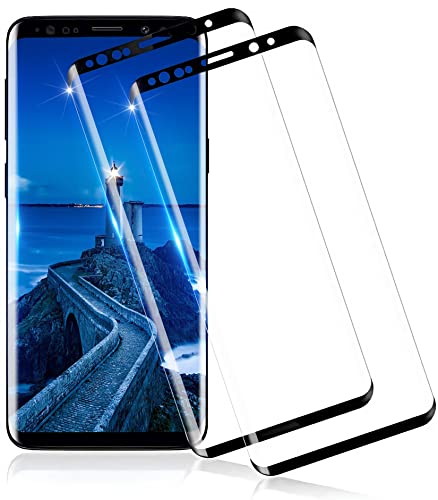 Schutzfolie für Samsung Galaxy S9 Schutzglas 9H Härte Folie Anti-Kratzen Anti-Bläschen 3D-Vollständige Abdeckung Gehärtetem Glas HD Displayschutz für Galaxy S9-2 Stück
