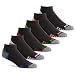 Prince Men's Low Cut Performance Socks for Running, Tennis, and Casual Use (6 Pair Pack) (Men's Shoe Size 6-12 (US), Black)