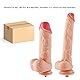 Sex Machine Aufsätze Spielzeug 3XLR Lebensechte Dildos, 3 XLR-Anschluss Flexibler Dildo mit Kugeln für Stoßmaschinen Zubehör Realistischer Dildo Erwachsene sensorische Spielzeuge für Frauen
