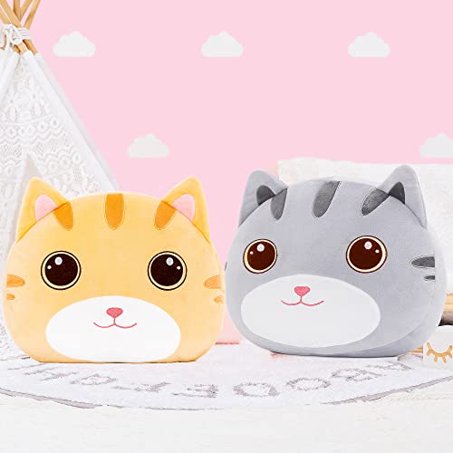Lazada Cat Plush Kids Pillow Toys Gift For Toddler For Girls Gray 15 Inches #TOP5