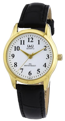 Q&Q C169J104Y - Reloj analógico de Cuarzo para Mujer con Correa de Piel, Color Negro Q&Q C169J104Y - Reloj analógico de Cuarzo para Mujer con Correa de Piel, Color Negro