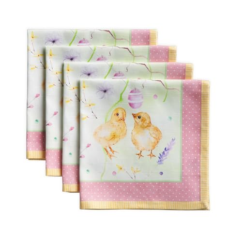 Servilletas de tela de algodón Maison d' Hermine, 4 piezas lavables para cenas y eventos 2