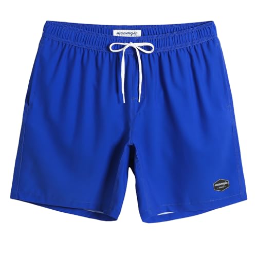 Image of maamgic Mens 7 inch Stretch Swim Trunks Quick Dry Mesh Lining Swimwear Bathing Suits
