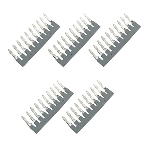 E-Outstanding 5Pcs 6 Sides Rail Terminal Block Press-Fit Jumper Uk5N External Bridge Copper Jumpers, Eb10-6 Din #TOP27