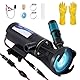YUCHENGTECH 12V Zerkleinerungspumpe 12GPM Selbstansaugende Schmutzwasserpumpen,45L/min 144W, Fäkalienpumpe 12V mit Zerhacker RV Abwasserpumpe für Wohnmobil, Marine, Yacht,Boot