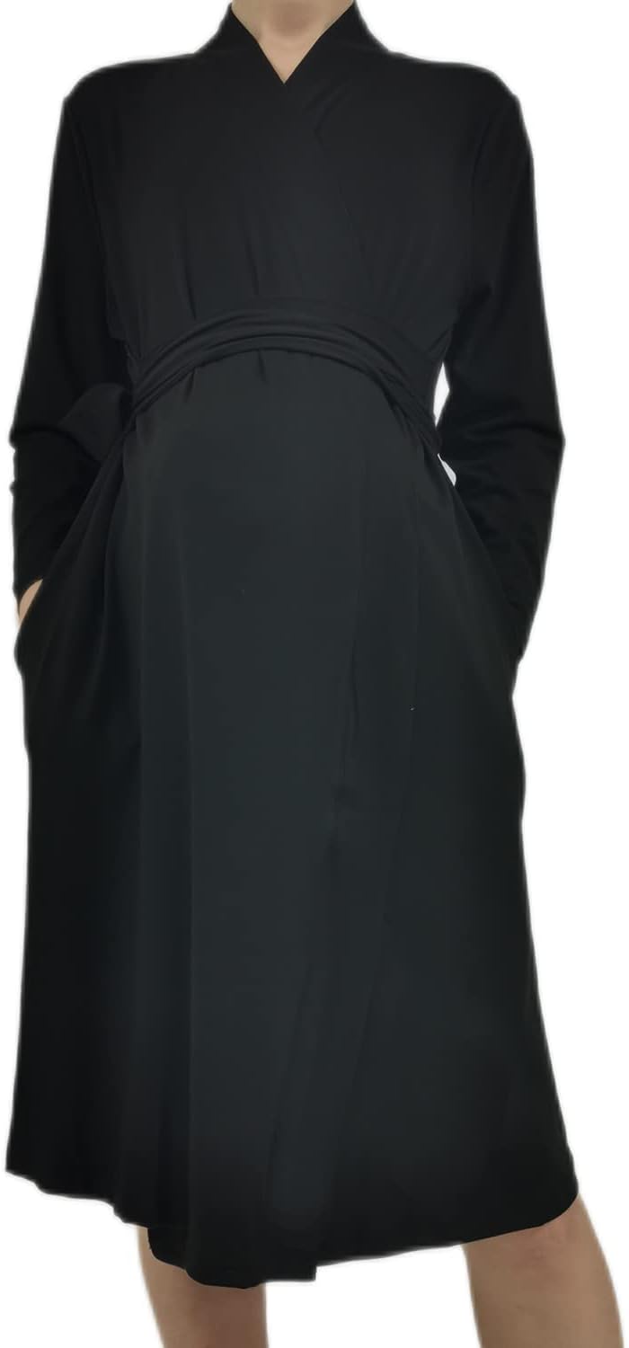 SUFEINI Swaddle Set with Matching Mommy Robe, Maternity Robe Nursing Hospital Delivery Labor Robes Pregnancy Women Loungewear - Image 4