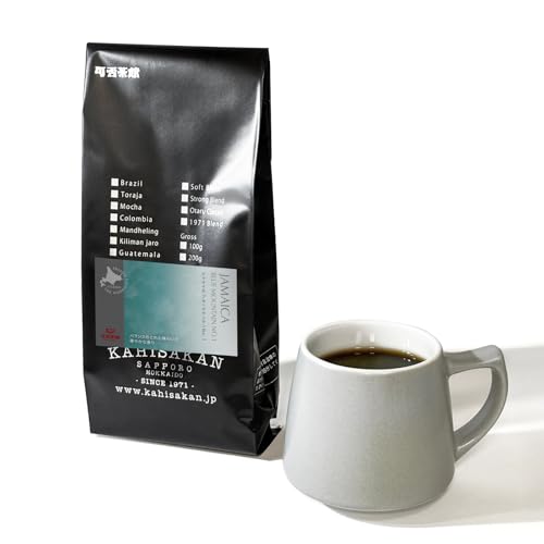 可否茶館 ジャマイカ ブルーマウンテンNO.1 ブレンド コーヒー豆 中煎り 中挽き 100g ジャマイカ ブルーマウンテン地区で収穫された酸味、苦み、コクのバランスのとれた味わい お中元 夏ギフト