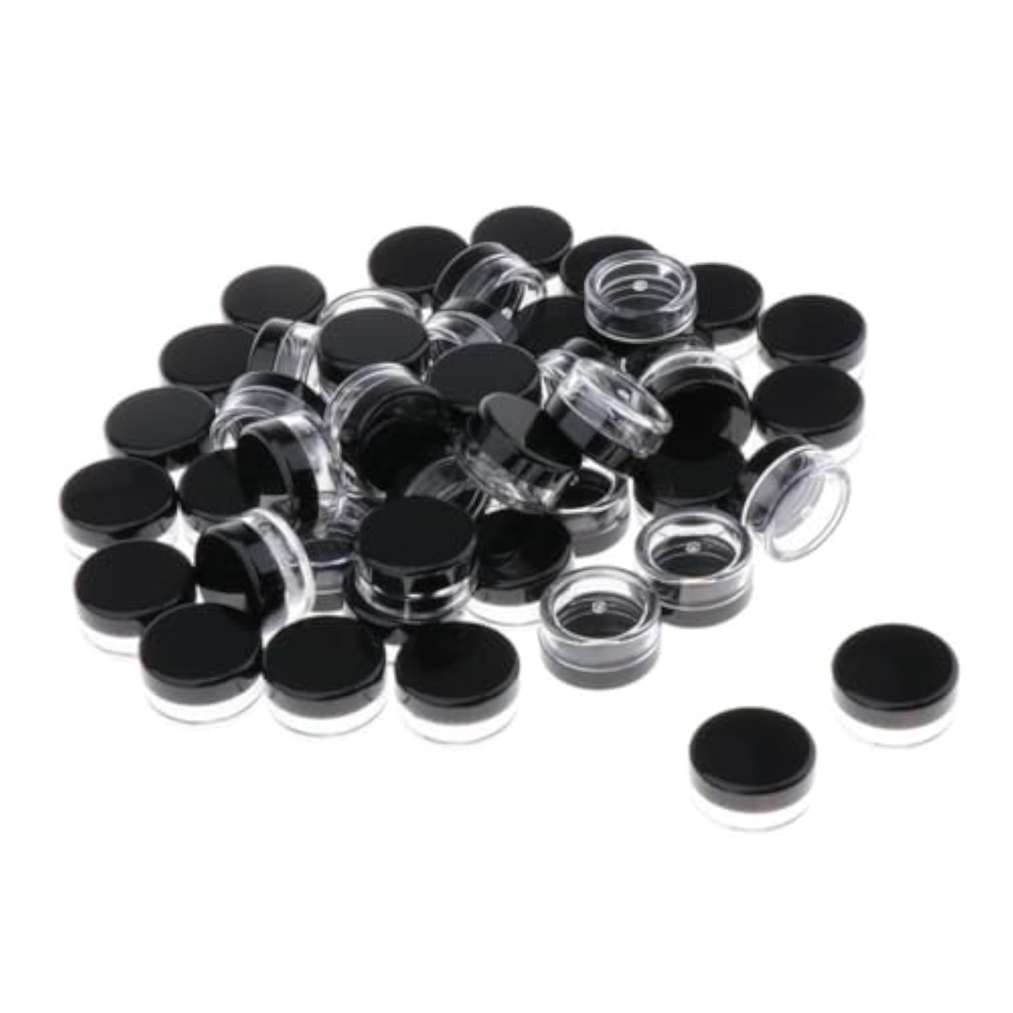 3X50Pcs Empty Round Makeup Jar Pot Travel Cream Powder Containers