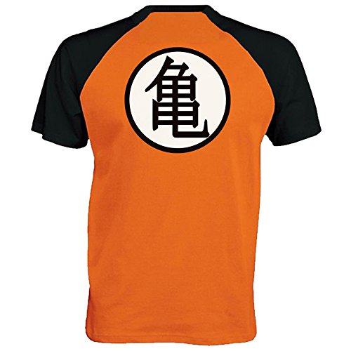 Lifeguardgear Goku - Camiseta de béisbol con símbolo de entrenamiento Naranja Naranja/Negro S