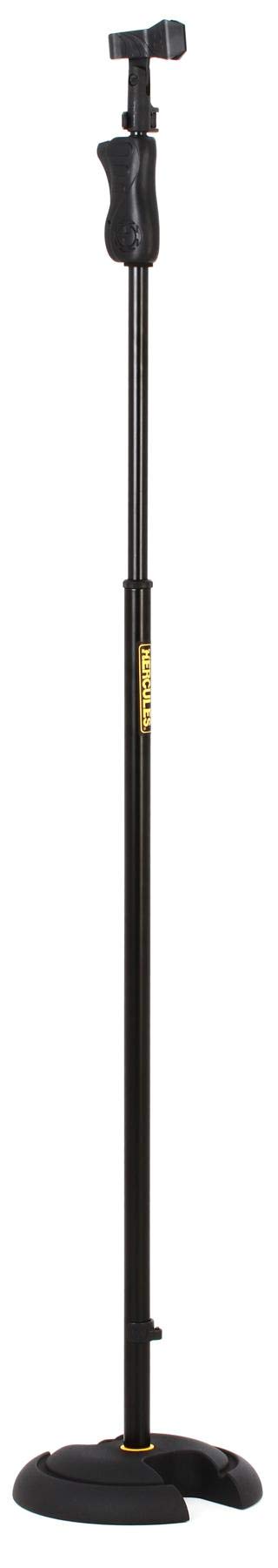 Hercules MS201B EZ Grip H Base Microfono Stand W/EZ Mic Clip