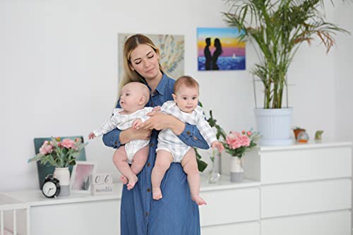 Image of BaeBae Goods Long Sleeve Cotton Baby Bodysuits One Piece For Boys Girls 12 Pack (0-3 Months)
