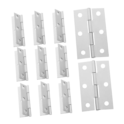 ULDIGI 18pcs Flap Hinge Accessory Hinges Door Hinge Drawer Butt Hinge Stainless Hinges Window Hinge Stainless Steel Hinge