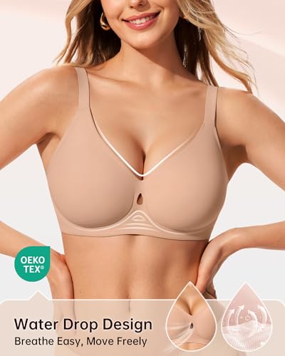 Image of LetsJoli Wireless Bras for Women No Underwire Jelly Bras Seamless Push Up Full Coverage Bralettes Comfortable Everyday Bra