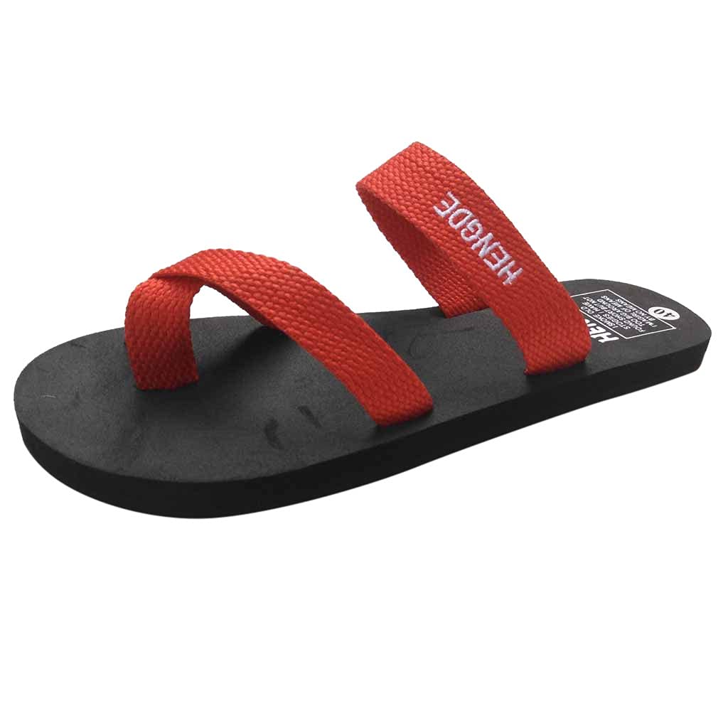 AnFeng Womens Flat Sandals Summer Beach Flip Flops Casual Slip on Comfortable Thong Slippers