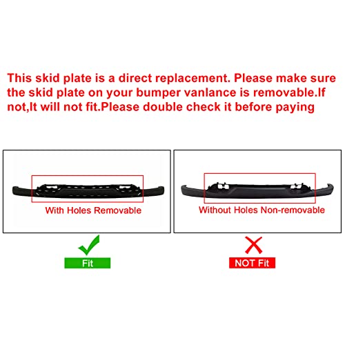 Hecasa Front Bumper Skid Plate Compatible With 2016-2019 Chevy Chevrolet Silverado Replacement For 23243083 Gm1044128 #TOP6