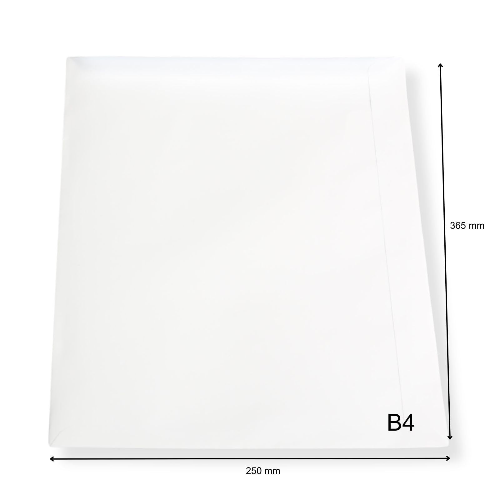 500 St. Versandtaschen, B4, weiß, ohne Fenster, selbstklebend, Briefumschlag, Kuvert, Briefhülle, Großbrief, Versandbeutel