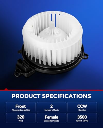 Image of KAX AC Blower Motor Fit for 2016 2017 2018 2019 2020 2021 2022 2023 Toyota Tacoma - HVAC Heater Blower Motor Replaces# 700369,8710304050,PM5197