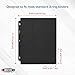 BCW Double-Sided 9-Pocket Pages Holder - 10 Black Pages | Trading Card Binder Sheets | Secure Side Loading | Ideal Card Storage and Display Solution
