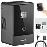 NEEWER PS099E Mini V Mount Battery 6800mAh 99Wh 14.5V with NP-FZ100 Dummy Battery 65W PD Type C/USB A/D Tap/BP/Dual DC/OLED Display for Camera Camcorder Monitor Compatible with SmallRig BMPCC 4K 6K
