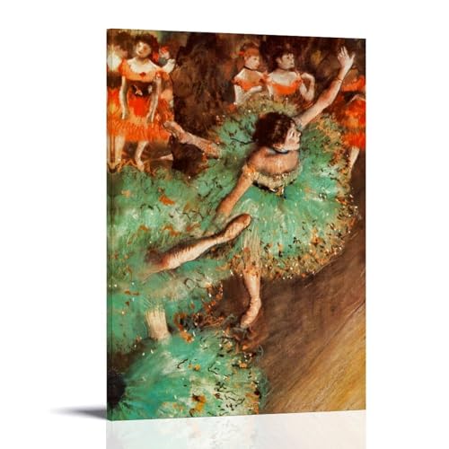 Affiche La Danseuse Verte Edgar Degas impression sur toile style moderne sans cadre pour salon