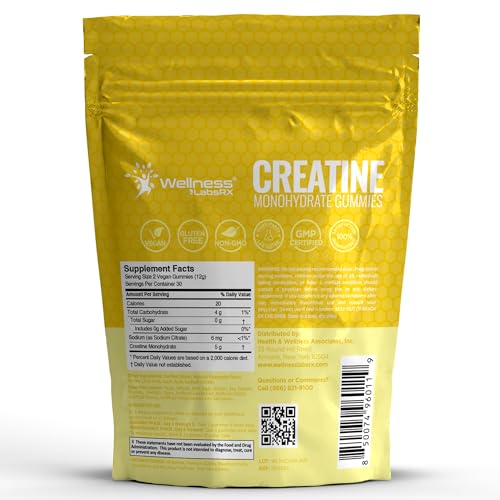 Image of Creatine Gummies 5000mg, 30 Servings Creatine Monohydrate Gummies - Third-Party Tested Creatine for Women, Pineapple Flavor Creatine for Men, Muscle Growth, Strength, and Recovery - Pack of 1