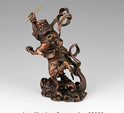 GaYouny buddha statue Brozne Copper Kui Xing KuiXing Point Bucket Buddha Statue