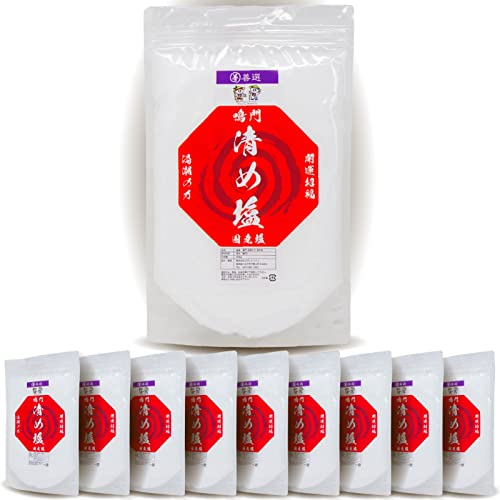 善選 盛り塩 清め塩 粗塩 鳴門 渦しおの力 888g 国産 (バスソルト パワーストーン 浄化 開運 招福 魔除け お清め塩 清めの塩 開運グッズ 八角 風水) (888g×10パック)