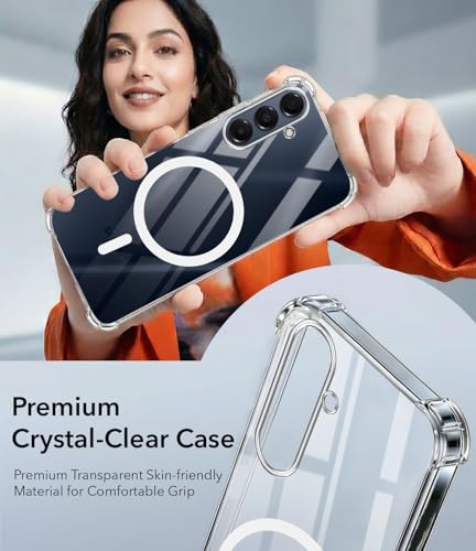 Image of Jkobi Shockproof Crystal-Clear Back Cover for Samsung Galaxy A16 5G (Magsafe Wireless Support | Drop & Camera Protection | Hard Polycarbonate)