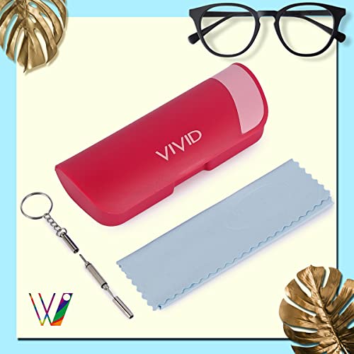 Image of VIVID Unisex Specs Magnetic Eyewear Dabbi Faux Leather Hard Case Cover