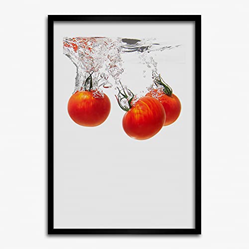 Cadre de peinture 50x70 cm Tulup pour masquer un mur vide avec une affiche moderne de tomates