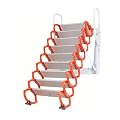 JDSLSQPM attic Ladder Practical Attic Ladder Retractable Wall-Mounted Attic Stairs Expansion Screw Fixed Loft Ladder Manual Folding Ladder Stable and Safe