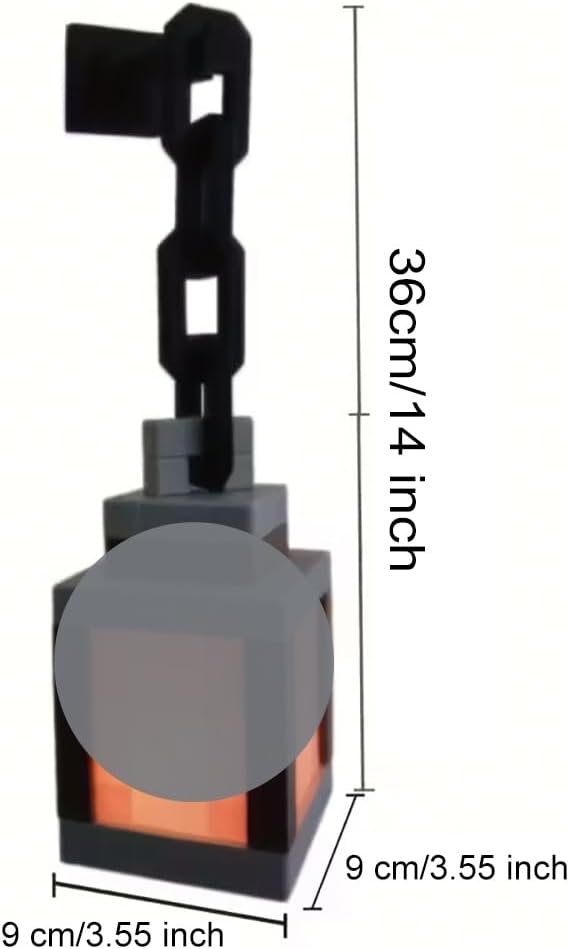 Pixelated Lantern Mood Light, USB C Rechargeable Light-up 16 Color Changing Light with Remote & Touch Control for Bedroom, Desk, Playroom Home Decor