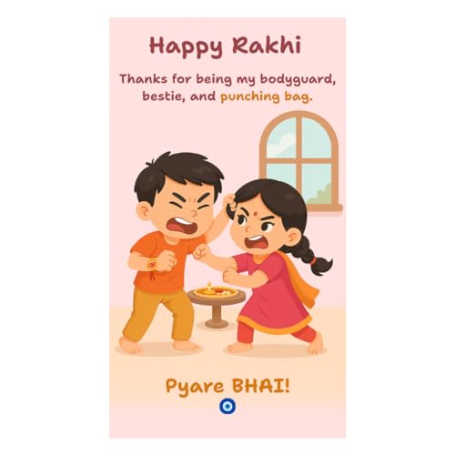 Image of Pink Beaded Rakhi for Brother with Greeting Card, Roli Chawal | Premium Pearl Stone Designer Rakhi | Raksha Bandhan Gift for Brother