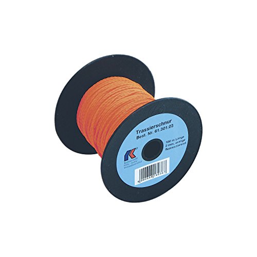 KAUFMANN 61.301.03 Trassierschnur orange, leicht dehnbar, ø 2,0 mm Länge 100 m