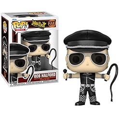 POP Rocks: Judas Priest – Figurine Rob Halford Funko en vinyle (avec étui de protection compatible), multicolore, 9,5 cm - Les Beatles, Paul McCartney, John Lennon, RIngo Starr, George Harrison POP Rocks: Judas Priest – Figurine Rob Halford Funko en vinyle (avec étui de protection compatible), multicolore, 9,5 cm – Image 2