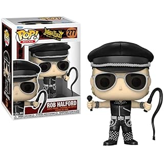 POP Rocks: Judas Priest – Figurine Rob Halford Funko en vinyle (avec étui de protection compatible), multicolore, 9,5 cm - Les Beatles, Paul McCartney, John Lennon, RIngo Starr, George Harrison POP Rocks: Judas Priest – Figurine Rob Halford Funko en vinyle (avec étui de protection compatible), multicolore, 9,5 cm – Image 2