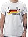 Produktbild T-Shirt Herren - 2024 Fussball EM Fanartikel - Deutschland Trikot mit Name und Nummer Germany - XXL - Weiß - national Shirt fußball Nationalmannschaft Tshirt Aufschrift eigener männer wm