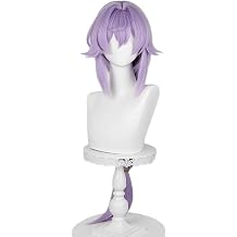 Honkai Star Rail Baiheng Cosplay Wig Heat Resistant Synthetic Hair Role Play Halloween Christmas Costume Party Wigs + Wig Cap
